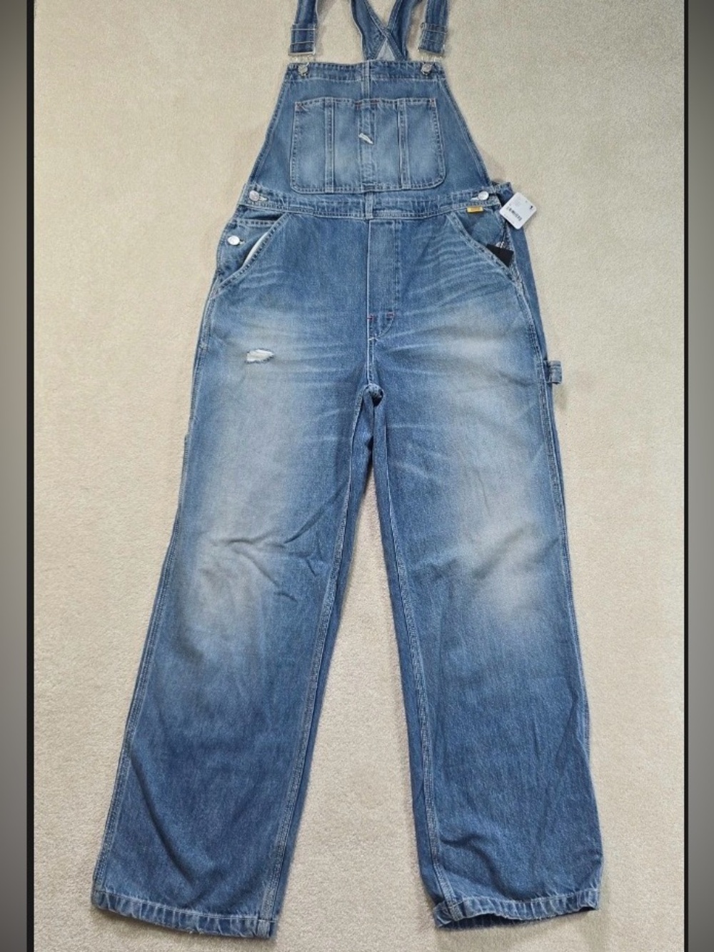 Free People x Edwin relaxed fit overalls NWT
